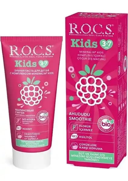 Çocuklar İçin Güvenli ve Lezzetli Ahududu Aromalı Florür İçermeyen Diş Macunu