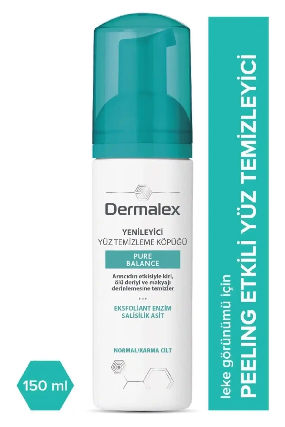 Dermalex Pure Balance Temizleyici Köpük Mousse: Yağlı ve Sivilceli Ciltler İçin Güvenilir Temizlik Ürünü