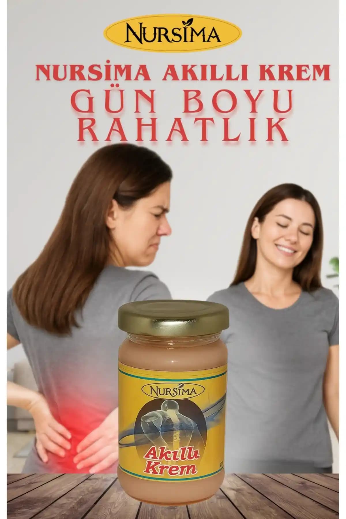 Genel Markalar Akıllı Krem Doğal İçerikli Ağrı ve Kas Rahatlatıcı Krem 100 ml