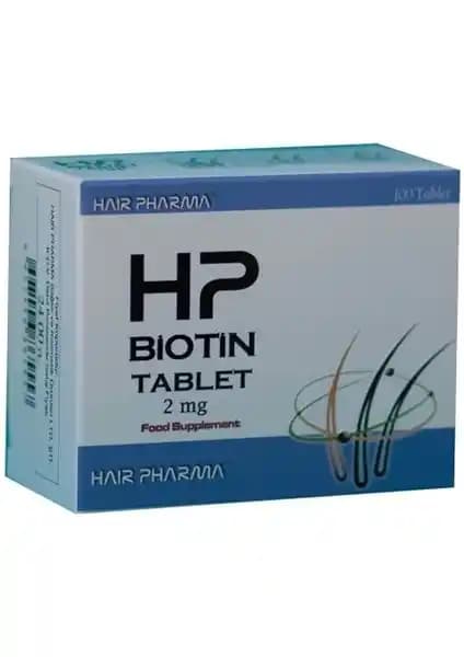 Hairpharma HP Biotin Tablet 2 Mg Saç Sağlığını Destekleyen Güvenilir Takviye Ürünü