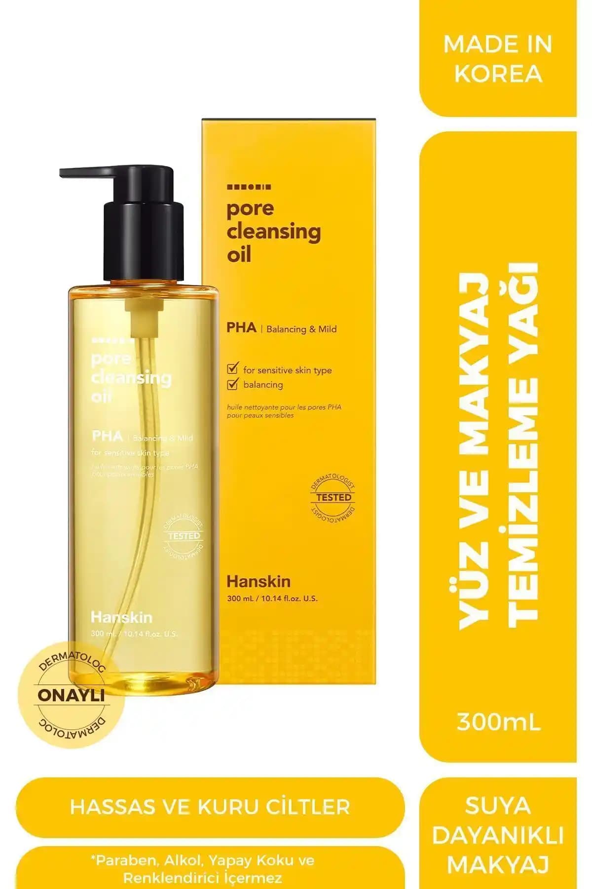 Hanskin Pore Cleansing Oil: Hassas ve Toleranssız Ciltler İçin Derinlemesine Temizlik