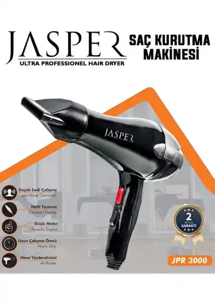 Jasper JPR-3000 Turbo Profesyonel 2500W Saç Kurutma Makinesi Özellikleri ve Değerlendirmeleri