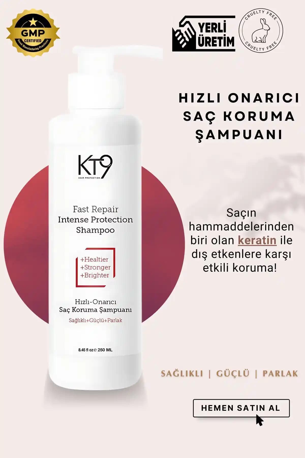 KT9 Hızlı Onarıcı Saç Koruma Şampuanı: Güçlü ve Sağlıklı Saçlar İçin Etkili Bakım