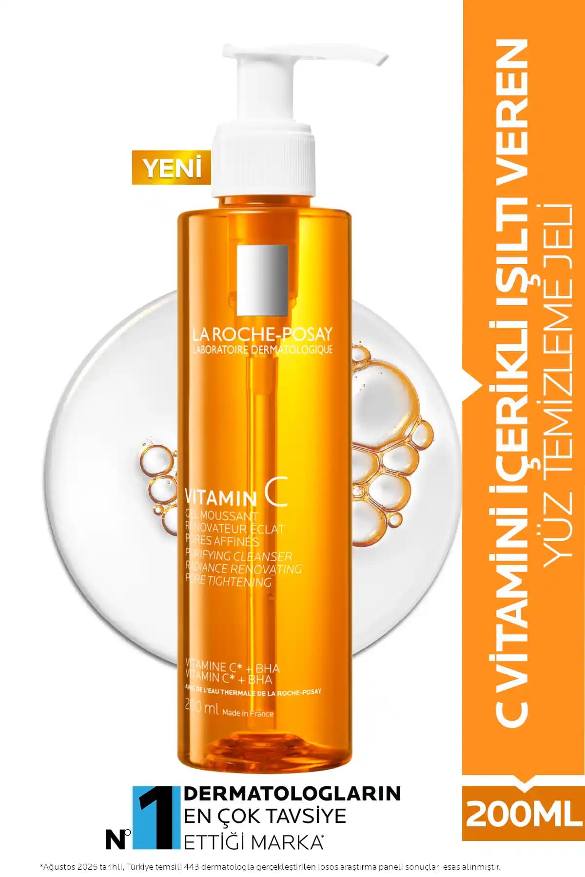 La Roche Posay C Vitamini İçerikli Yüz Temizleme Jeli İncelemesi ve Kullanıcı Yorumları