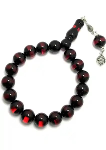 Midyat Nurtaş Gümüş Kehribar Tesbih: Geleneksel ve Modern Tasarımın Şıklığı