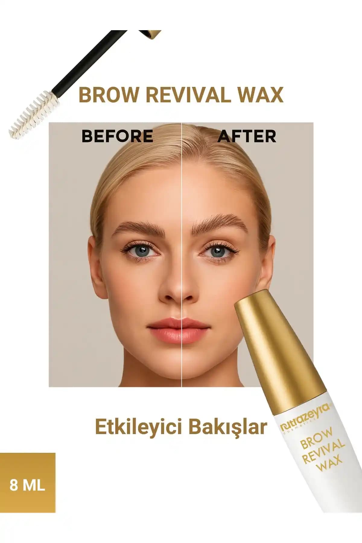 Nutrazeyra Kozmetik Kaş Sabitleyici Şekillendirici Stick Doğal ve Uzun Süreli Kalıcılık Sağlar