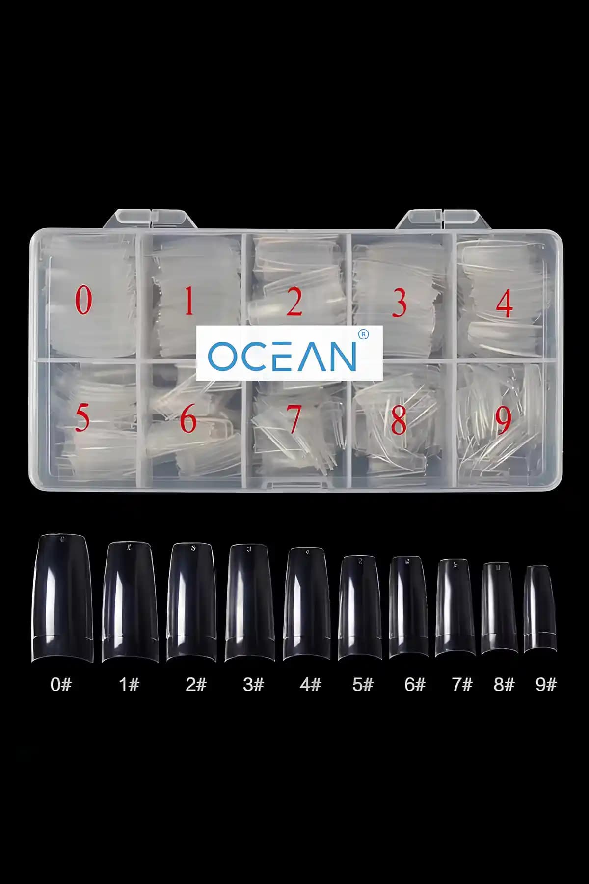 Ocean Yarım Ay Tips Tırnak: Estetik ve Dayanıklı Protez Tırnak Uçları Türkiye Menşei