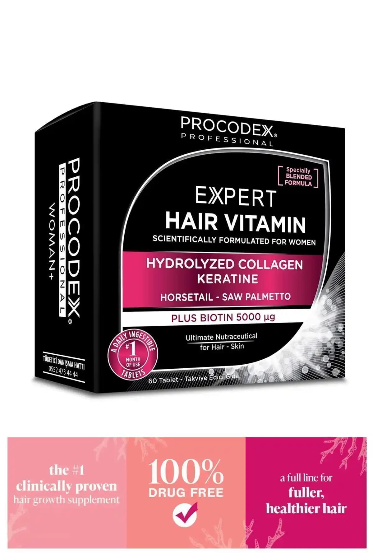 Procodex Woman Saç Sağlığını Güçlendiren ve Dökülmeyi Azaltan Takviye Ürünü