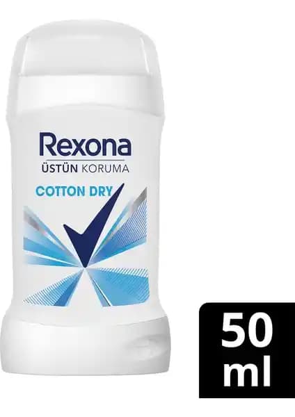 Rexona MotionSense Kadın Stick Deodorant Cotton Dry Günlük Tazelik ve Güvenlik Sağlar