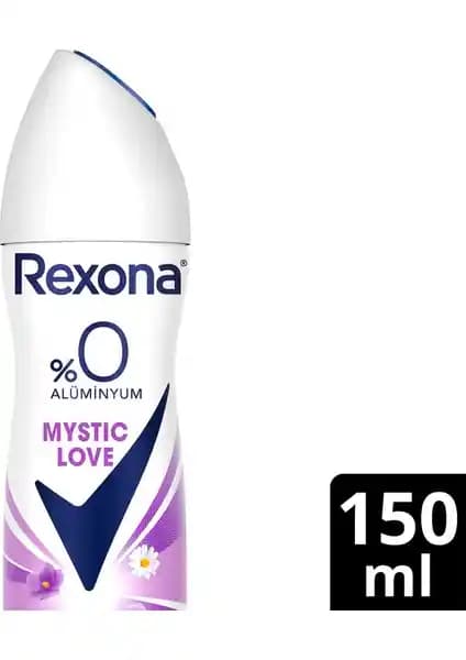 Rexona Mystic Love %0 Alüminyum Kadın Sprey Deodorantı: Uzun Süreli Koruma ve Ferah Koku