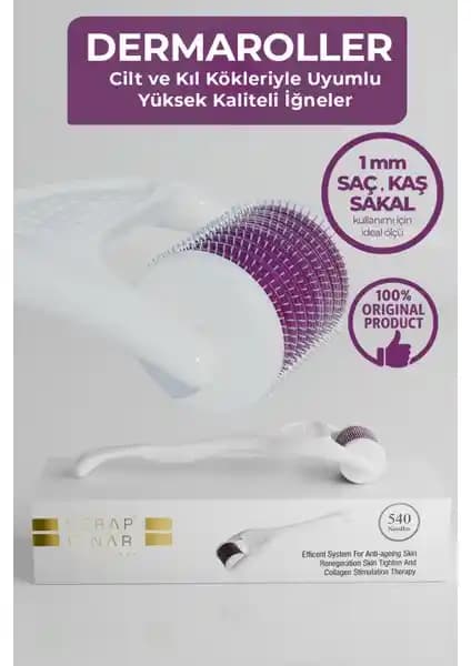Serap Çınar Dermaroller Beyaz Professional: Cilt ve Saç Bakımında Yenilikçi Çözüm