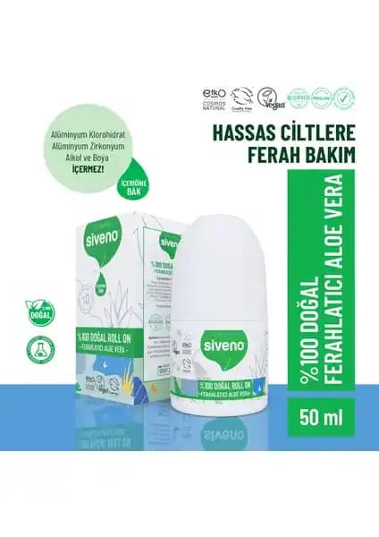 Siveno %100 Doğal Roll-On Aloe Vera Deodorant: Hassas Ciltler İçin Güvenilir ve Etkili Doğal Koruma
