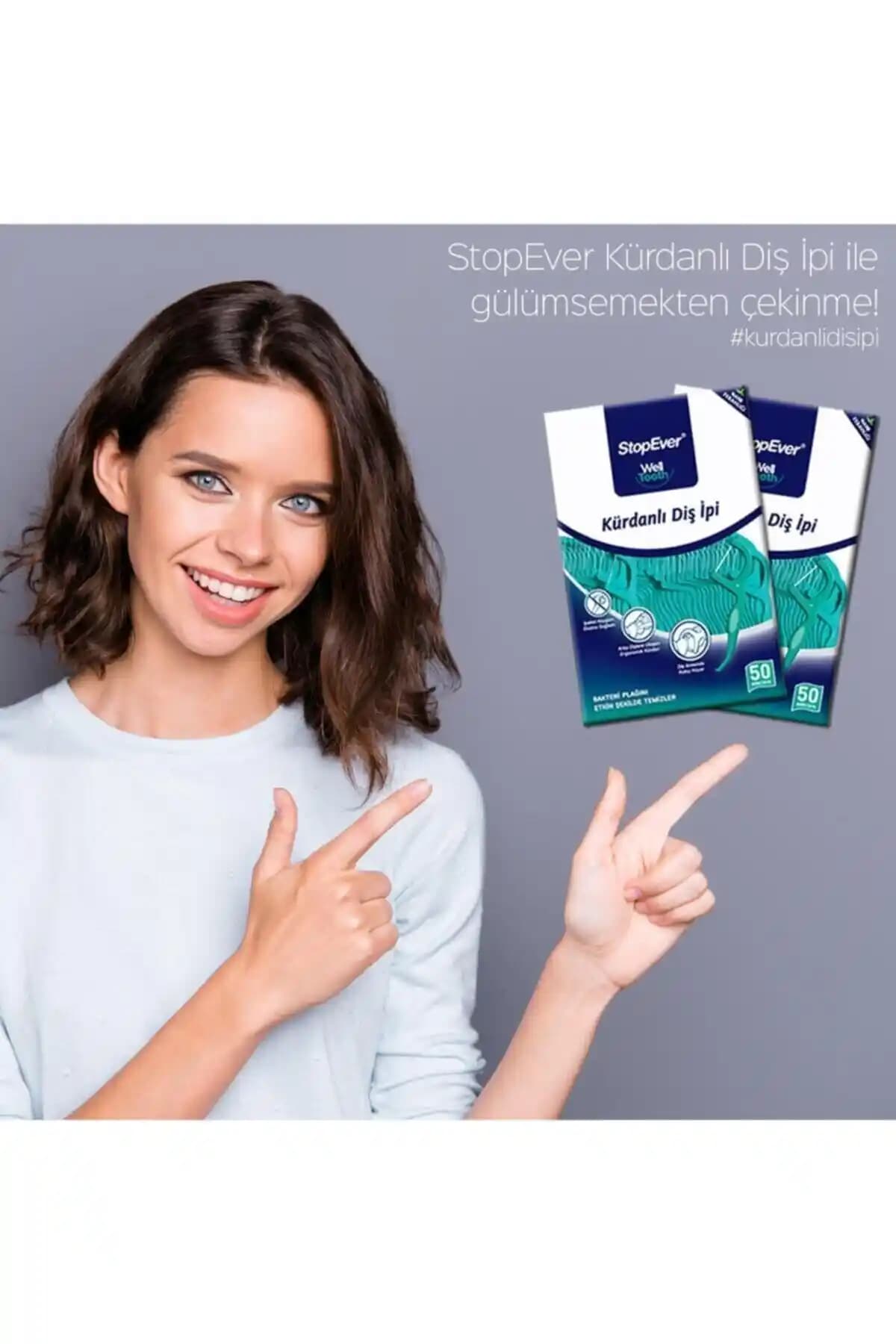 StopEver Well Tooth Kürdanlı Diş İpi Naneli Ferahlatıcı Temizlik Çözümü