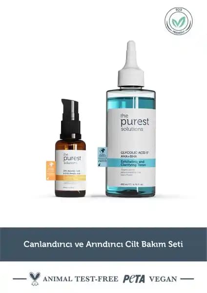 The Purest Solutions Canlandırıcı ve Arındırıcı Cilt Bakım Seti Ürünleri ve Faydaları
