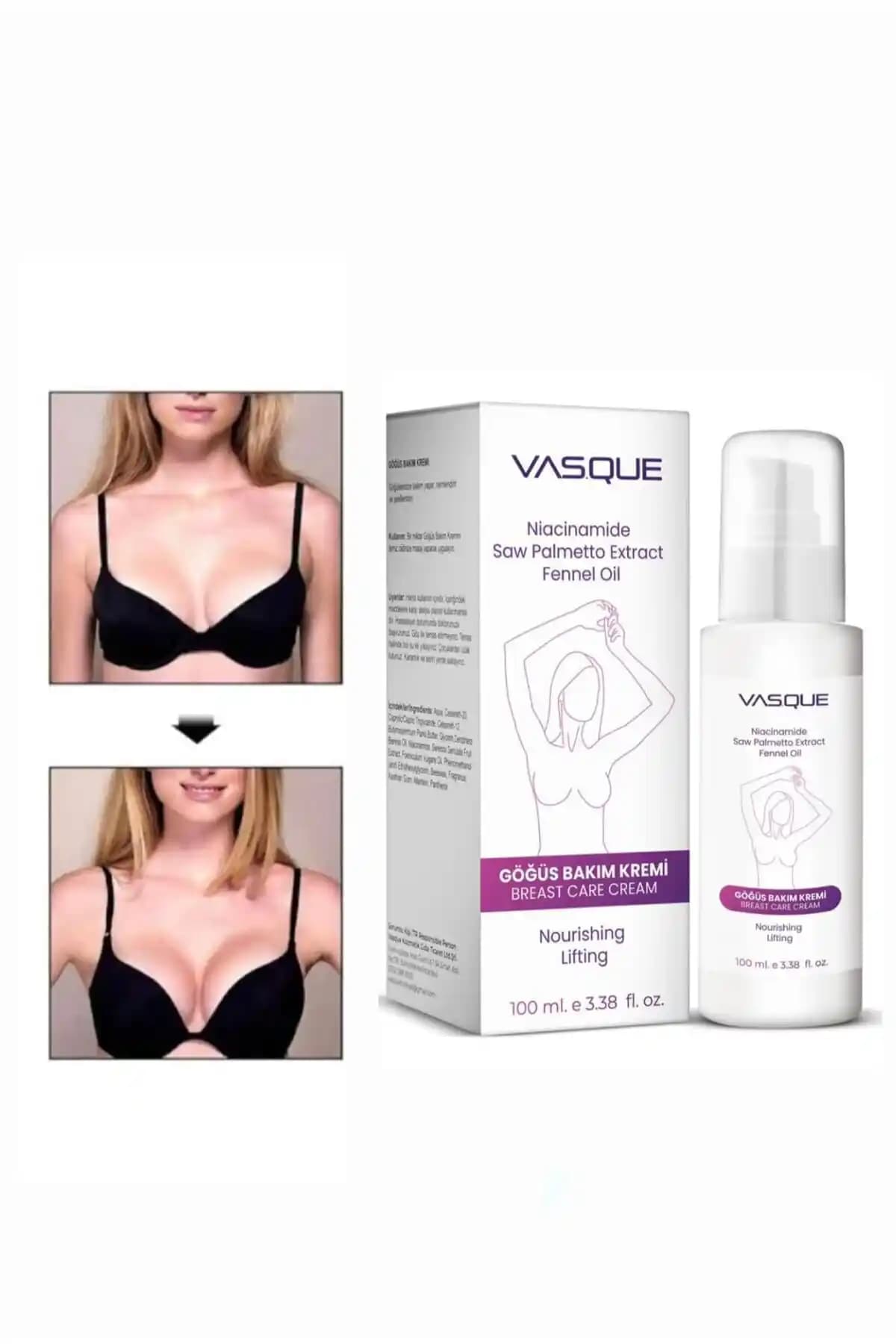 Vasque Göğüs Bakım Kremi: Sıkılaştırıcı ve Nemlendirici Özellikleriyle Etkili Cilt Bakım Ürünü