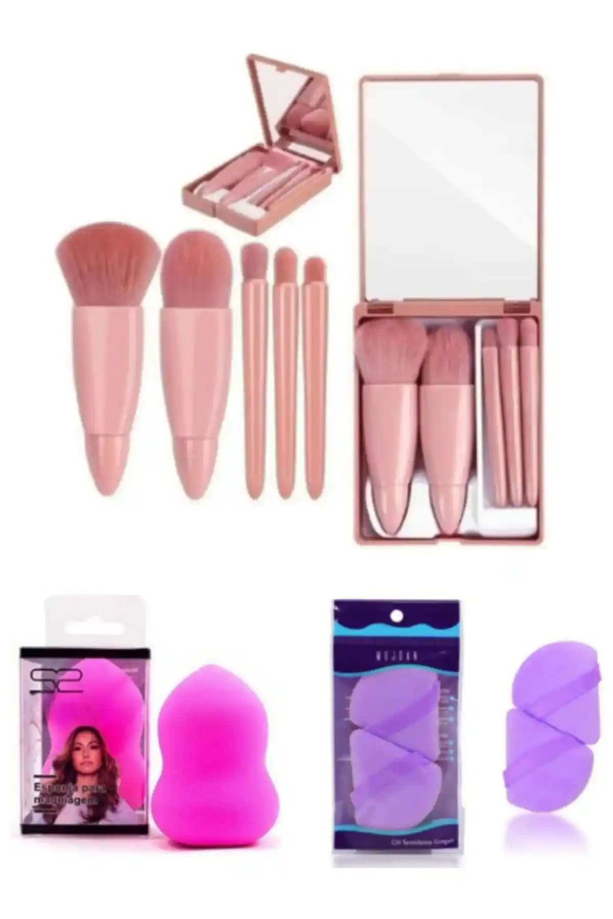 AcarlarTicaret 9 Parça Taşınabilir Makyaj Seti: Çok Amaçlı ve Pratik Kullanım İçin Uygun