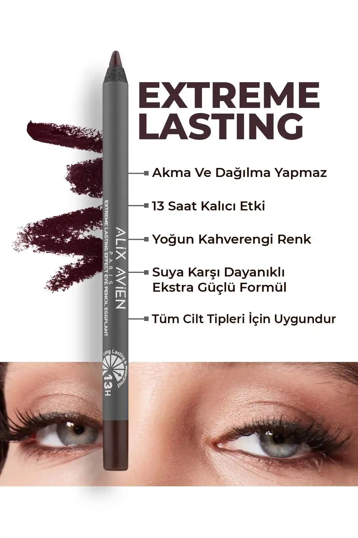 Alix Avien Extreme Eggplant Göz Kalemi ile Kalıcı ve Derin Bakışlar Yaratın