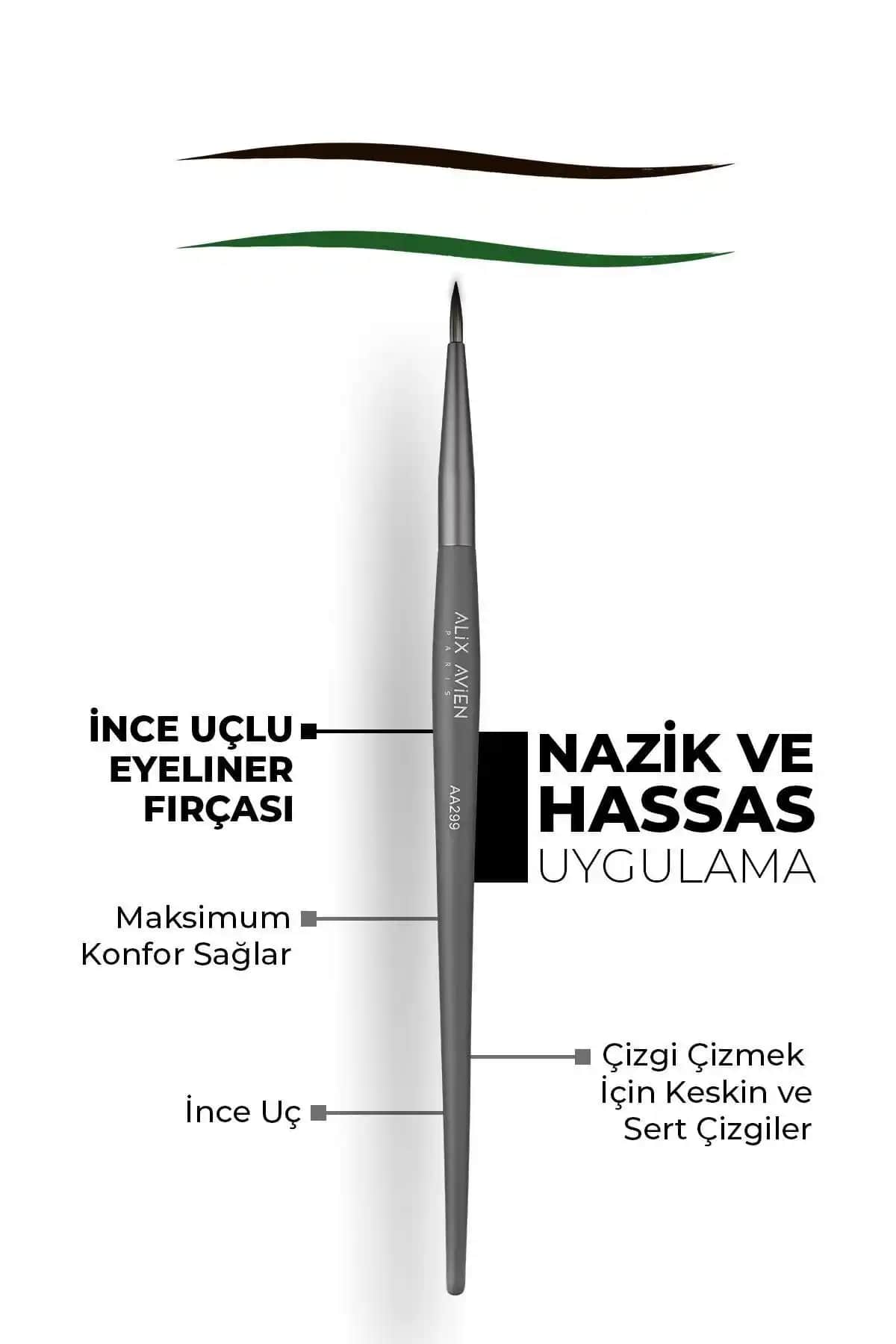 Alix Avien İnce Uçlu Eyeliner Fırçası ile Arcnx Fırçası Karşılaştırması ve En İyi Seçenek