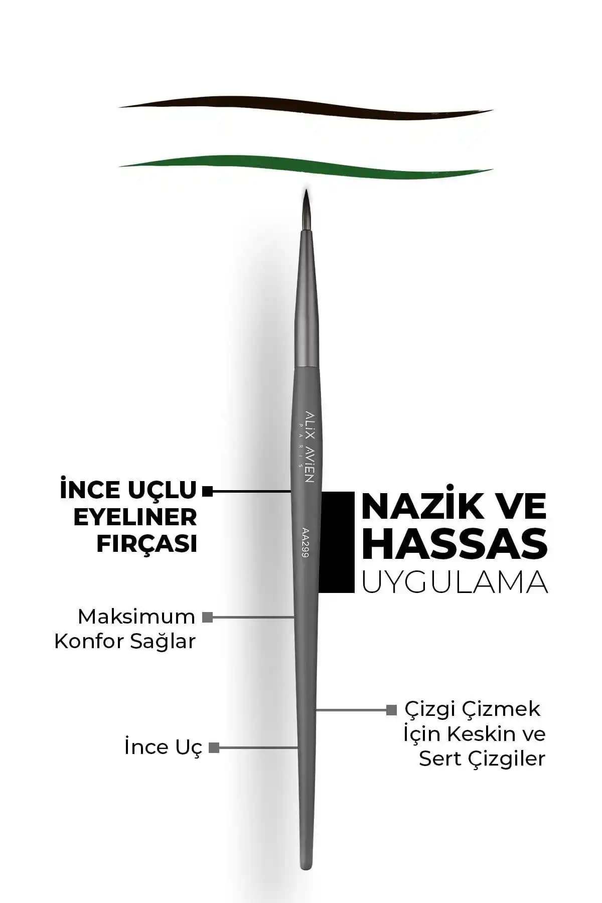 Alix Avien İnce Uçlu Eyeliner Fırçası ile Arcnx Fırçası Karşılaştırması ve En İyi Seçenek