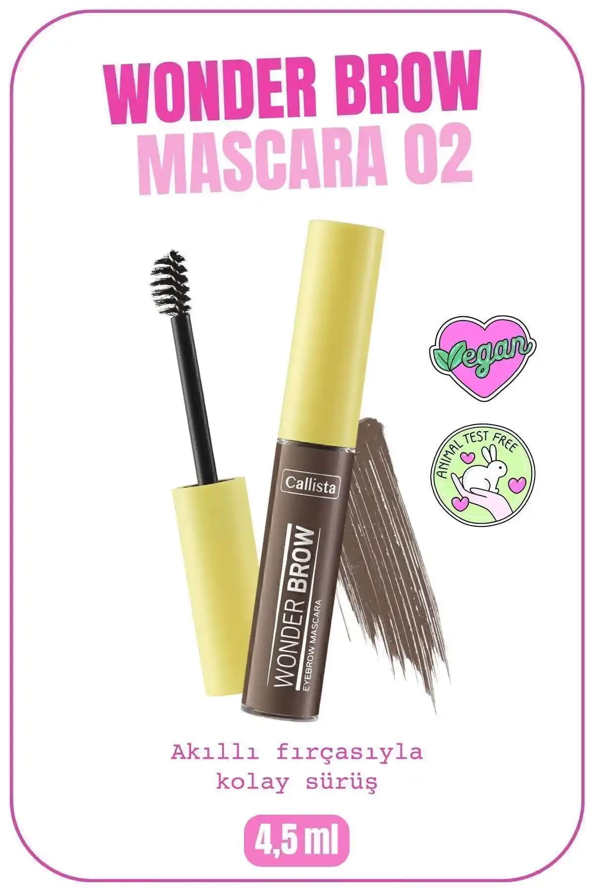 Callista Wonder Brow Kaş Maskarası Doğal ve Hafif Yapısıyla Günlük Kullanım İçin Uygun