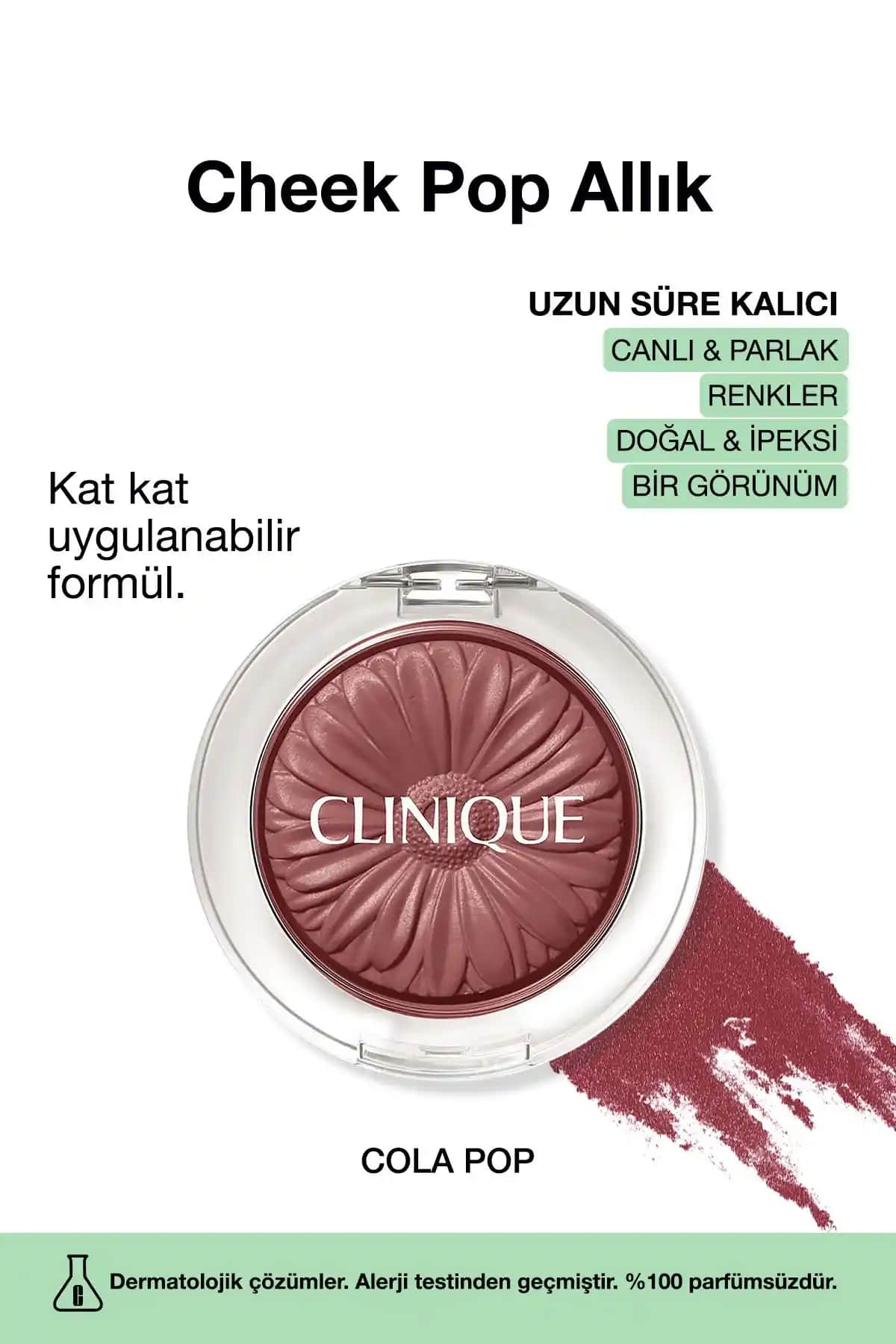 Clinique Cheek Pop Allık Cola Pop: Doğal ve Uzun Süre Kalıcı Yanak Renkleri