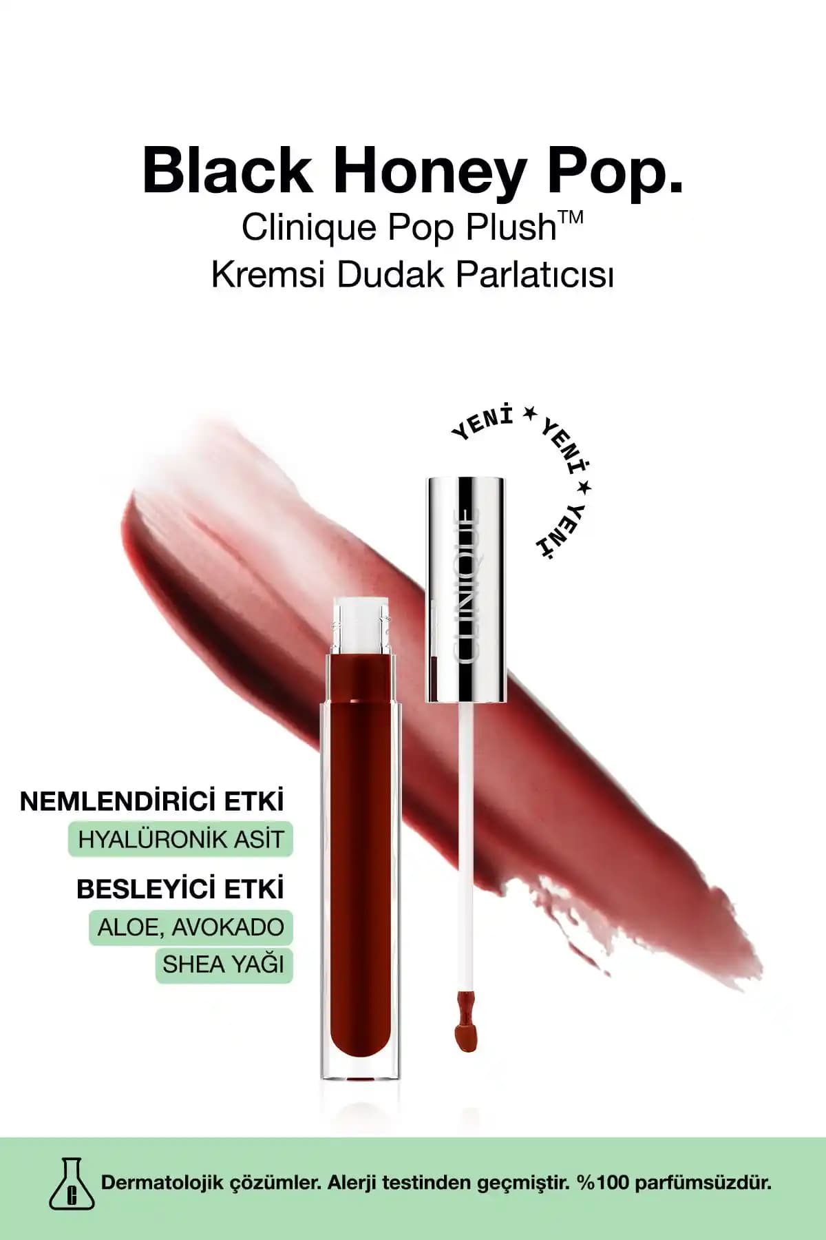 Clinique Pop Plush Dudak Parlatıcısı: Doğal Parlaklık ve Nem Sağlayan Makyaj Ürünü