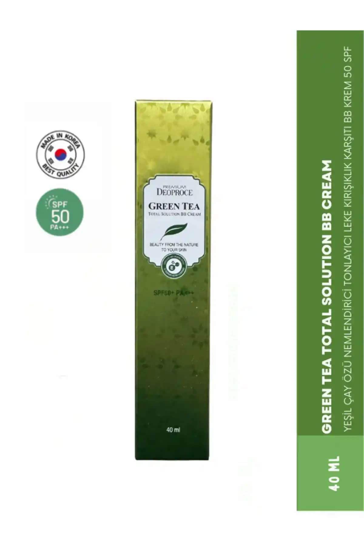 Deoproce Yeşil Çay Özlü Nemlendirici ve Kapatıcı BB Krem: Güneş Koruma ve Doğal Makyaj Ürünü