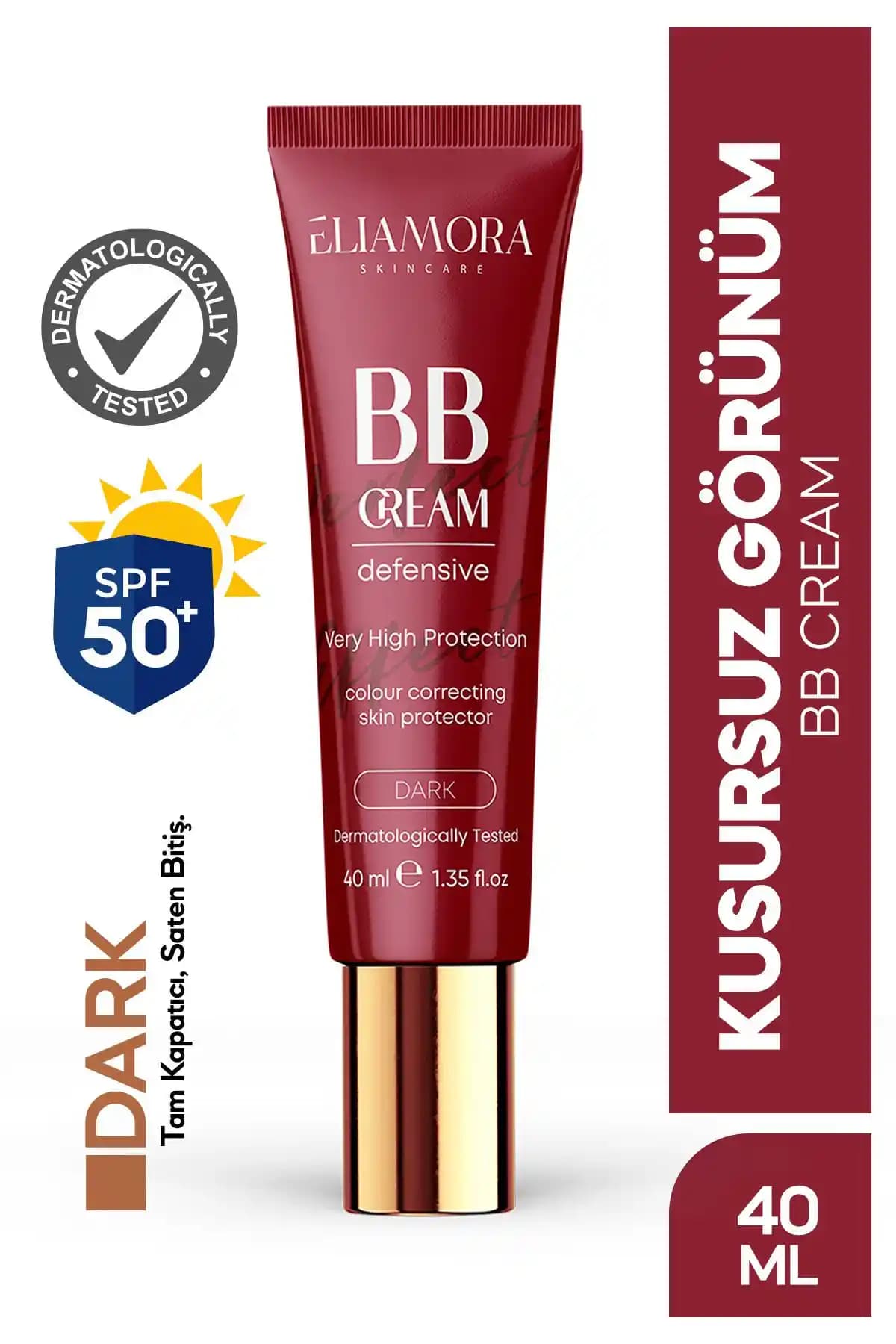 Eliamora BB Krem +50 SPF Yüksek Koruyucu ve Doğal Görünüm Sağlayan Cilt Bakım Ürünü