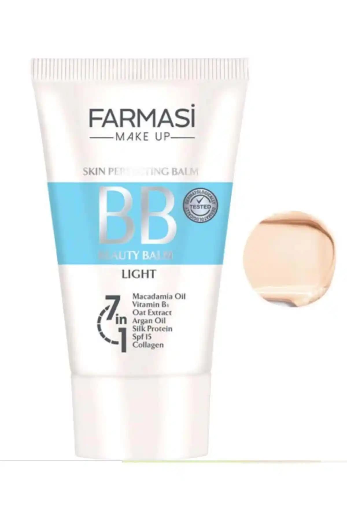 Farmasi BB Krem Açık Ton 50 ml - Doğal Görünüm ve Güneş Koruma Sağlayan Makyaj Ürünü