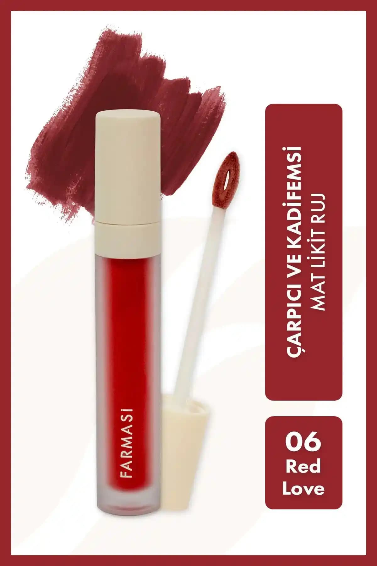 Farmasi Kırmızı Love Mat Likit Ruj ve Wild Rose 103 Karşılaştırması