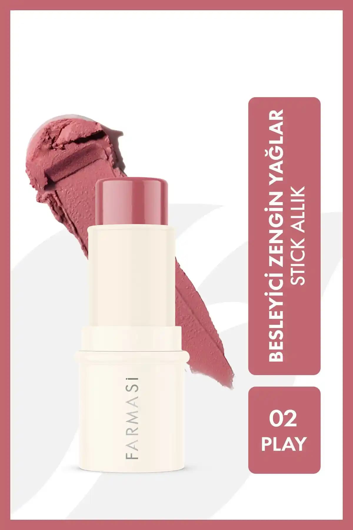 Farmasi Stick Allık 02 Play: Doğal ve Işıltılı Makyaj İçin Çok Yönlü Bir Seçenek