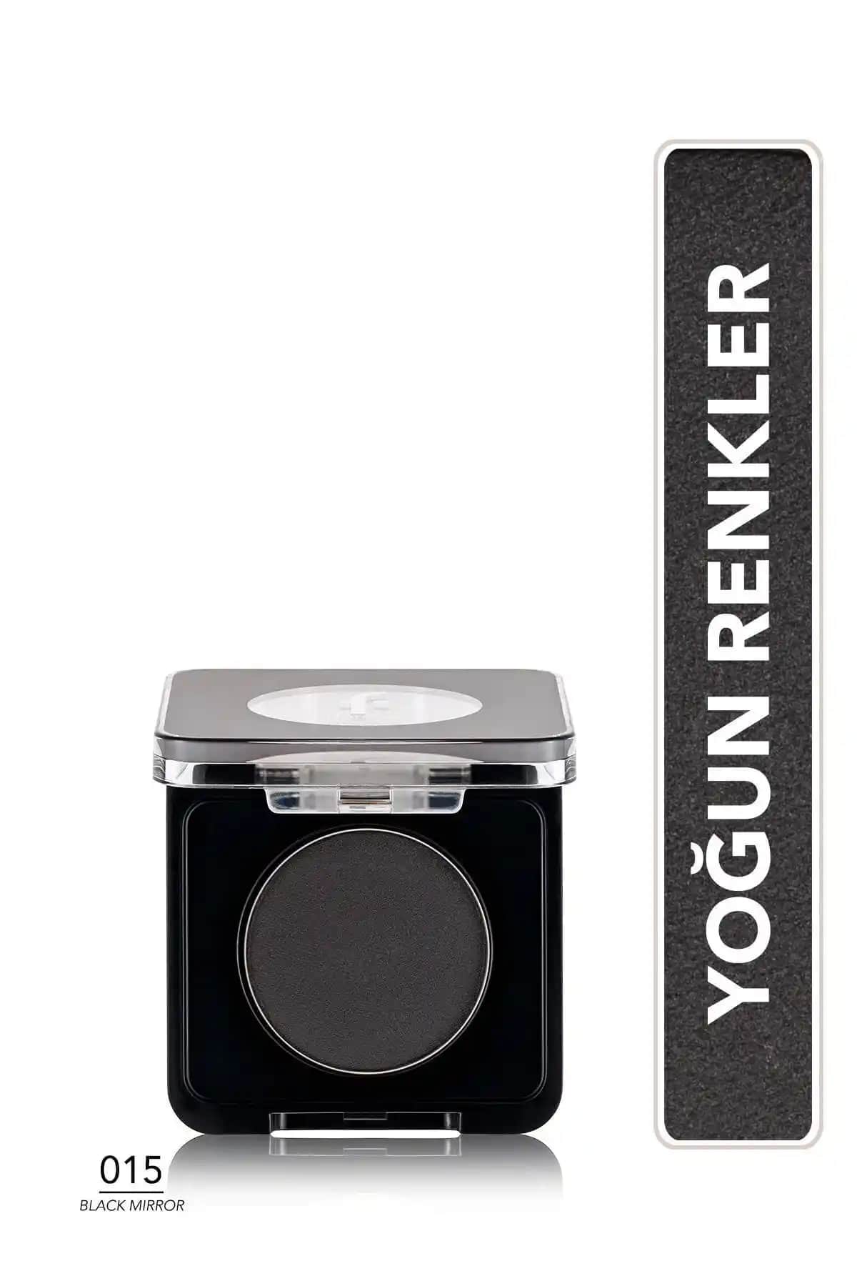Flormar Mat Siyah Göz Farı 015 Black Mirror - Kalıcı ve Yoğun Pigmentli Makyaj Ürünü