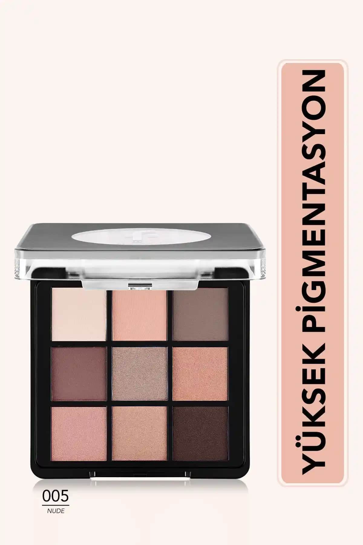 Flormar Mat ve Işıltılı Kremsi Far Paleti 005 Nude Dude Günlük ve Özel Makyajlar İçin