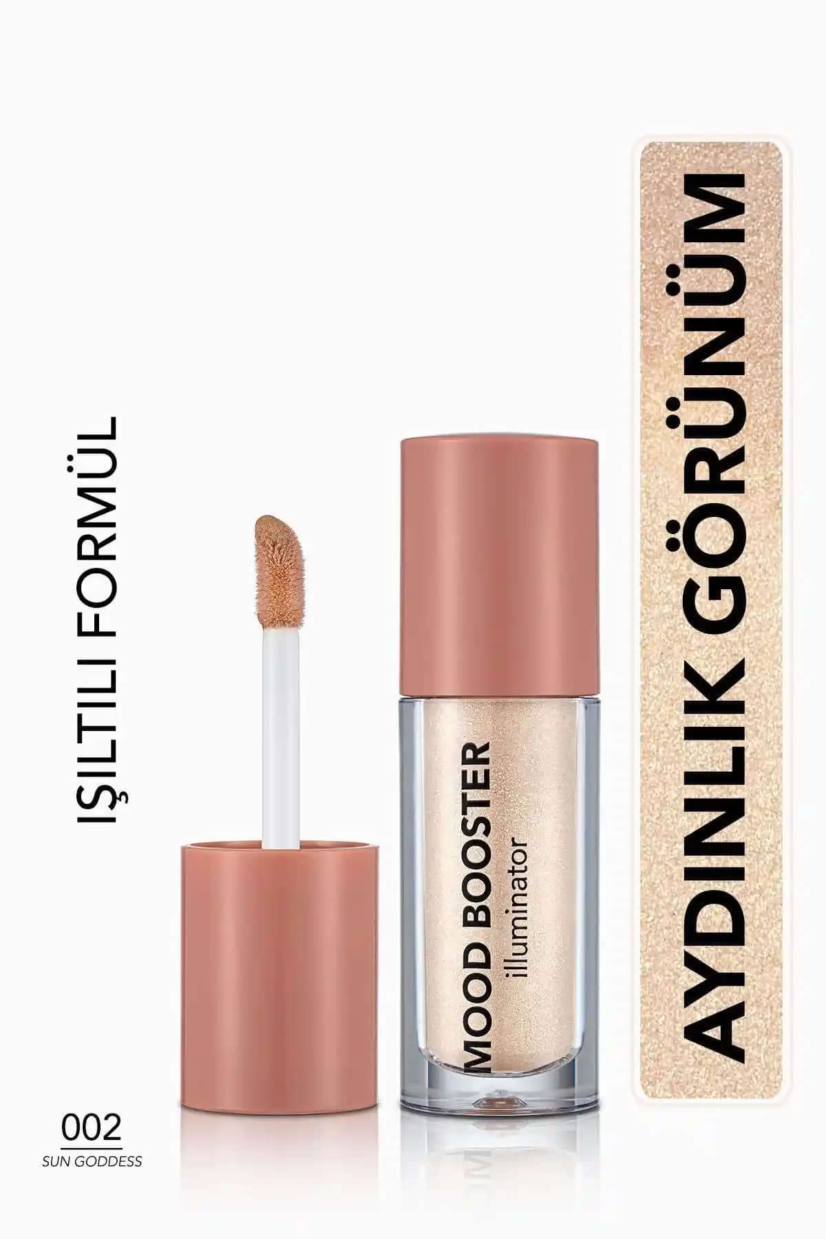 Flormar Mood Booster Likit Aydınlatıcı 002 Sun Goddess ile doğal ve parlak görünüm sağlama