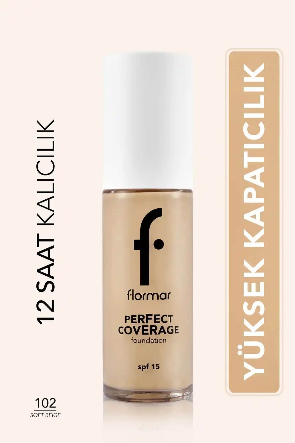 Flormar Perfect Coverage Su Bazlı Fondöten: Yüksek Kapatıcılık ve Doğal Görünüm Sağlayan Ürün