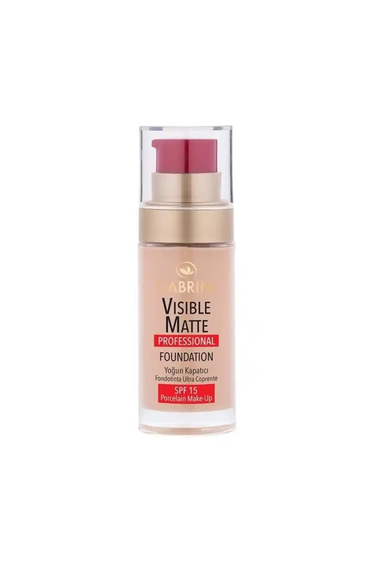 Gabrini Visible Matte Fondöten No:02: Yüksek Kapatıcılık ve Mat Görünüm Sunan Günlük Kullanım Ürünü