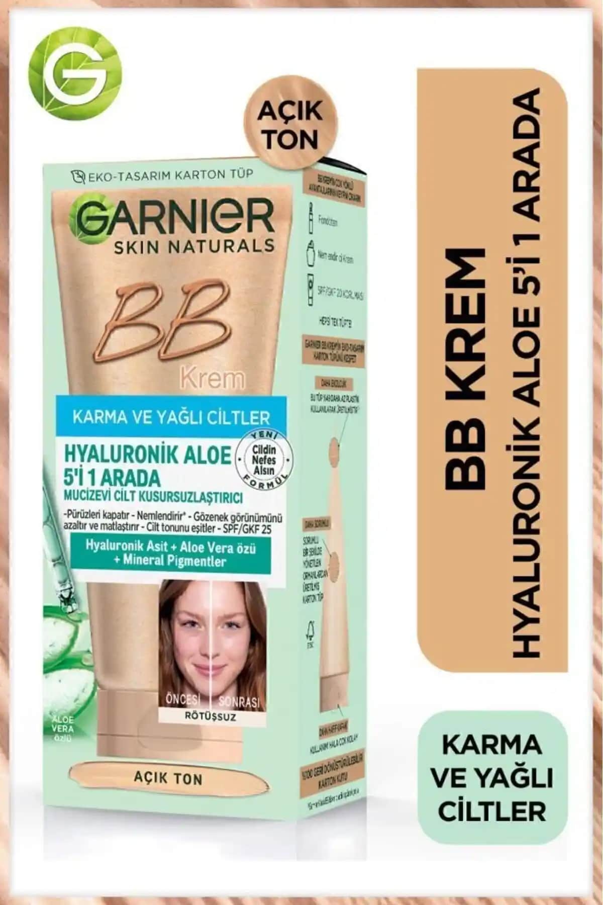 Garnier Karma Yağlı Ciltler İçin BB Krem Açık Ton: Doğal ve Işıltılı Bir Görünüm Sağlar