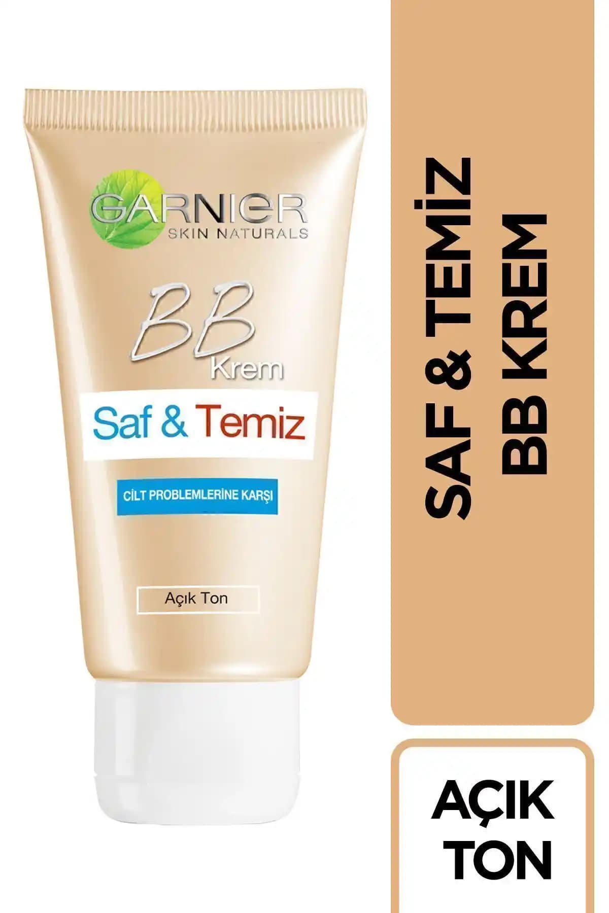 Garnier Saf & Temiz BB Krem Açık Ton SPF 15 ile Günlük Cilt Bakımı ve Koruma