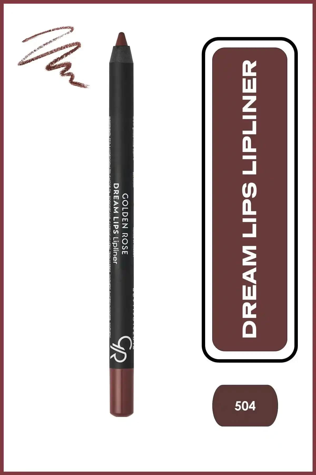 Golden Rose Dream Lips Lipliner No: 504 Rose Brown ile Doğal ve Kalıcı Dudaklar Yaratın