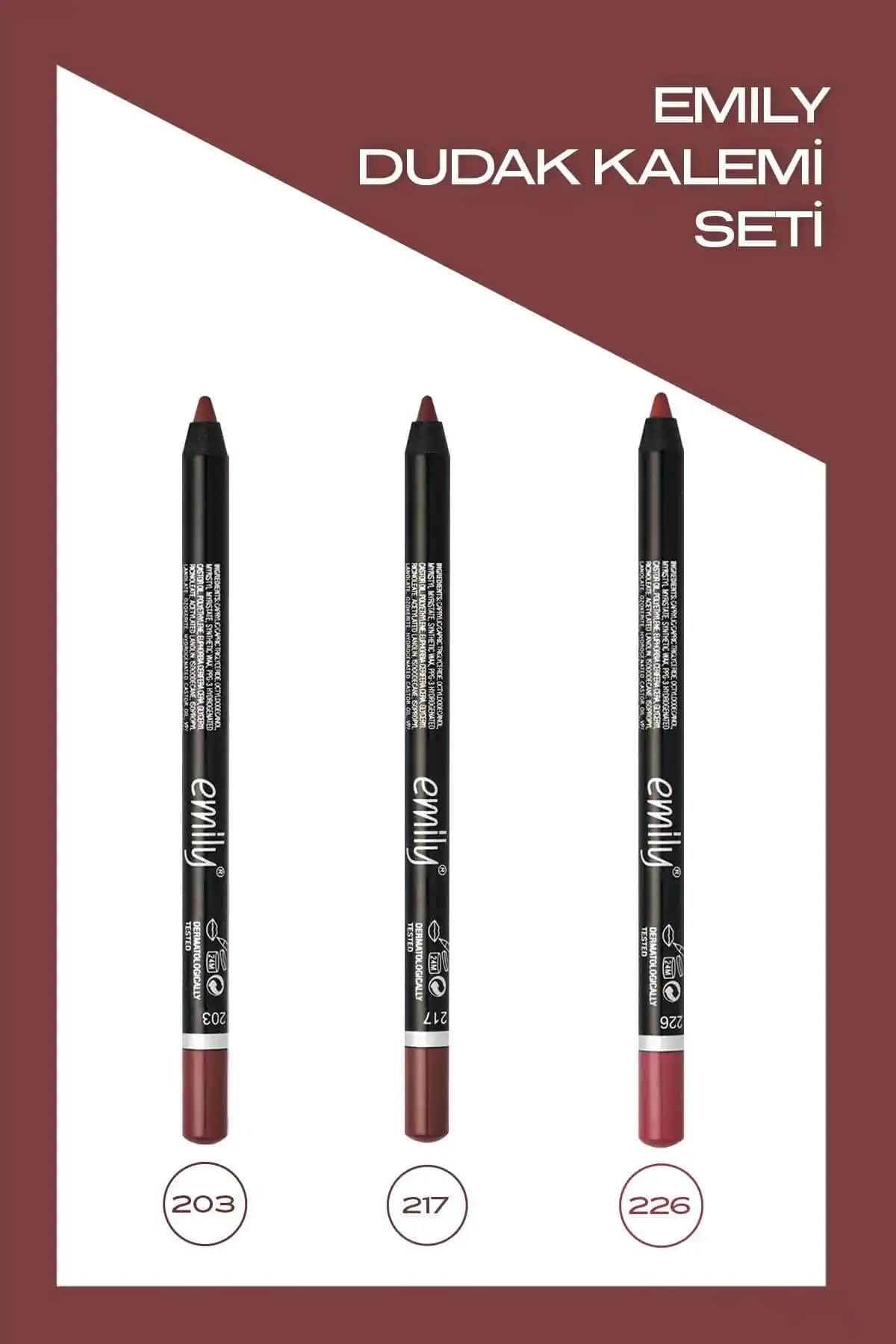 Golden Rose Emily Dudak Kalemi Seti Renkli ve Kalıcı Dudak Makyajı İçin Uygun