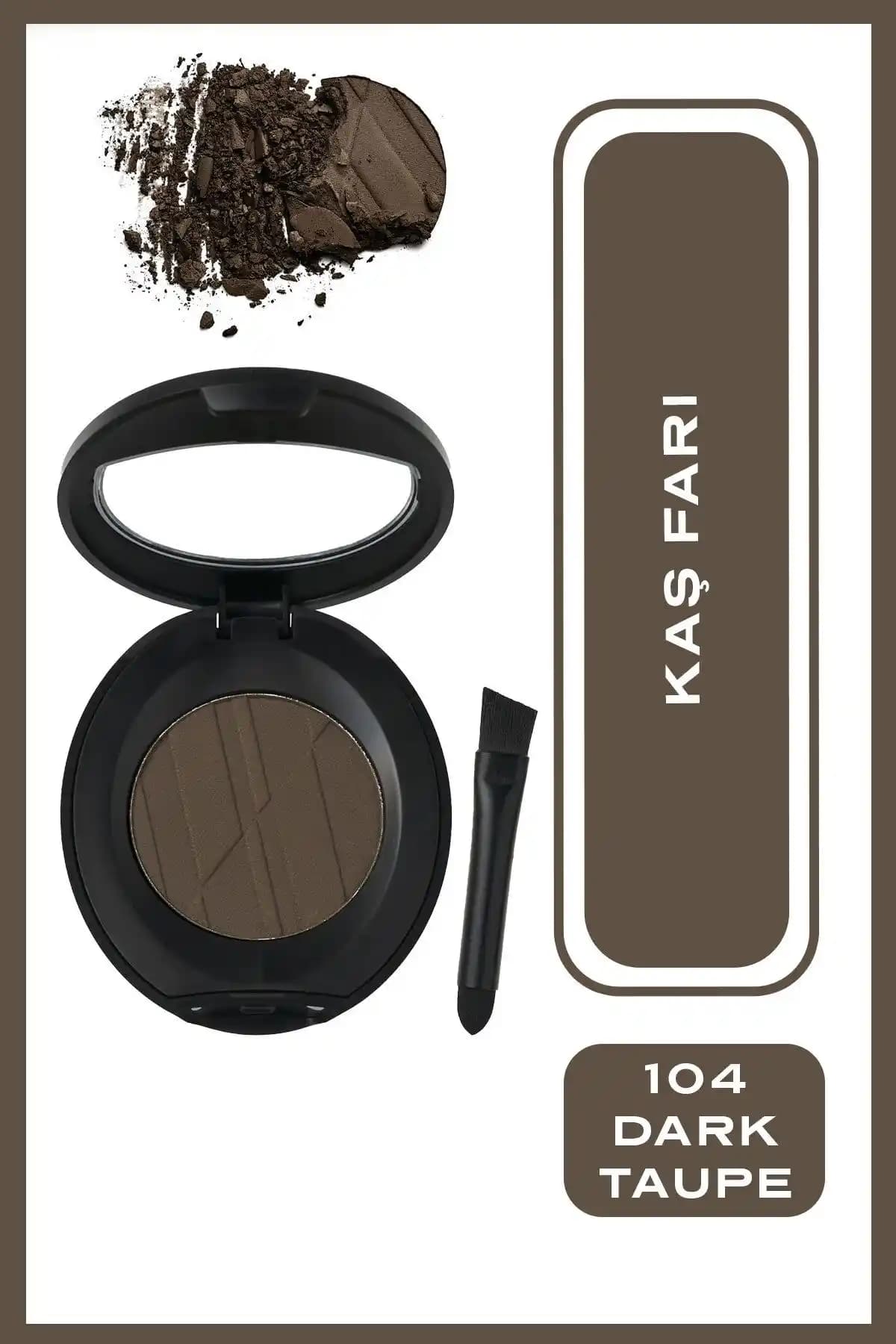 Golden Rose Eyebrow Powder No 104 Dark Taupe ile Doğal ve Kalıcı Kaşlar Yaratın