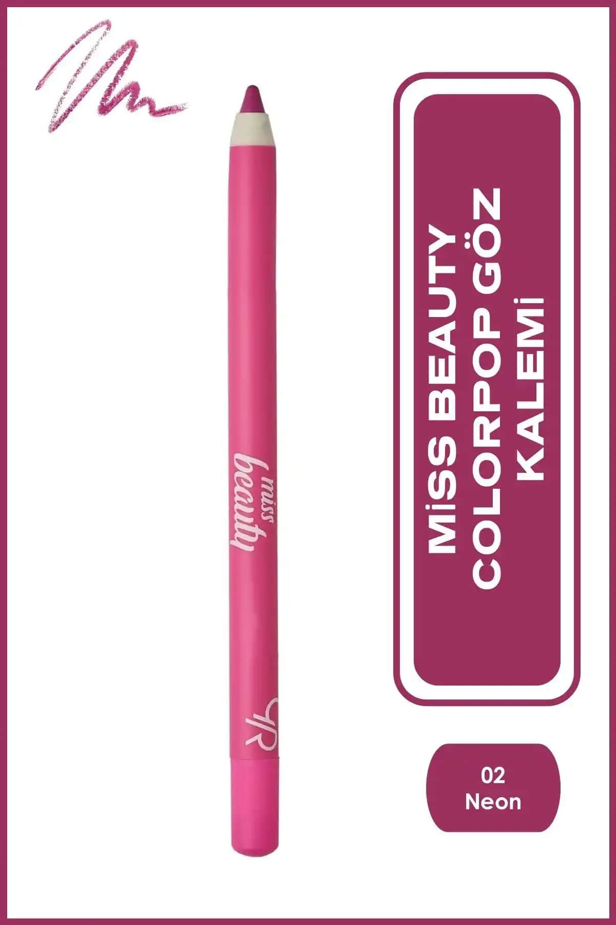 Golden Rose Miss Beauty Colorpop Göz Kalemi Karşılaştırması Neon Pembe ve Bright Green