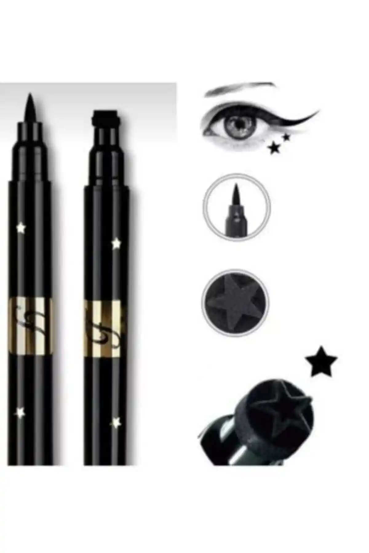 HaLVeY Çift Uçlu Yıldız Desenli Eyeliner ile Gözlere Çarpıcı ve Dayanıklı Makyaj