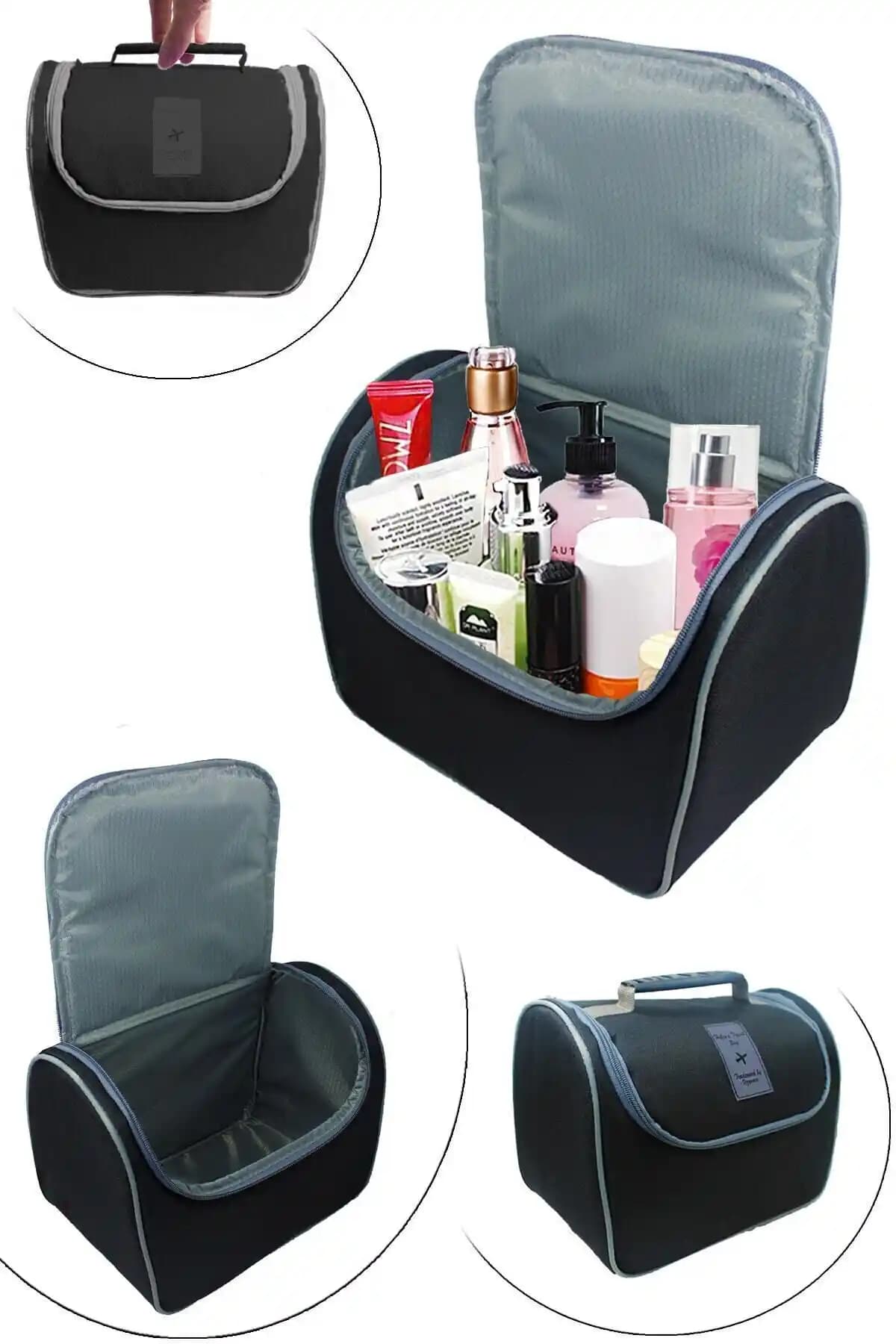 Helen's Home Geniş İç Hacimli Suya Dayanıklı Kozmetik ve Makyaj Çantası