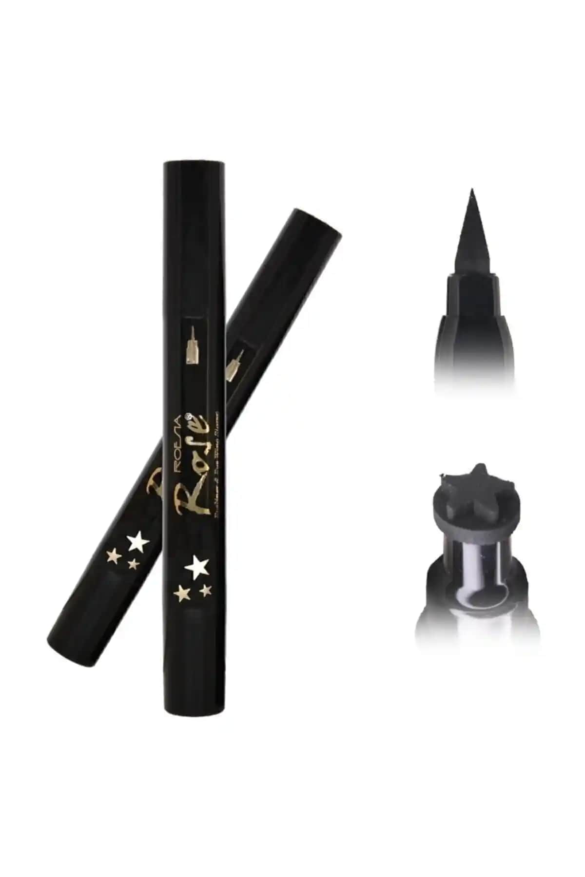 İki Yıl Bir Tarafı Kalem Bir Tarafı Yıl<dı>z Baskılı Eyeliner Günlük ve Özel Kullanımlar İçin