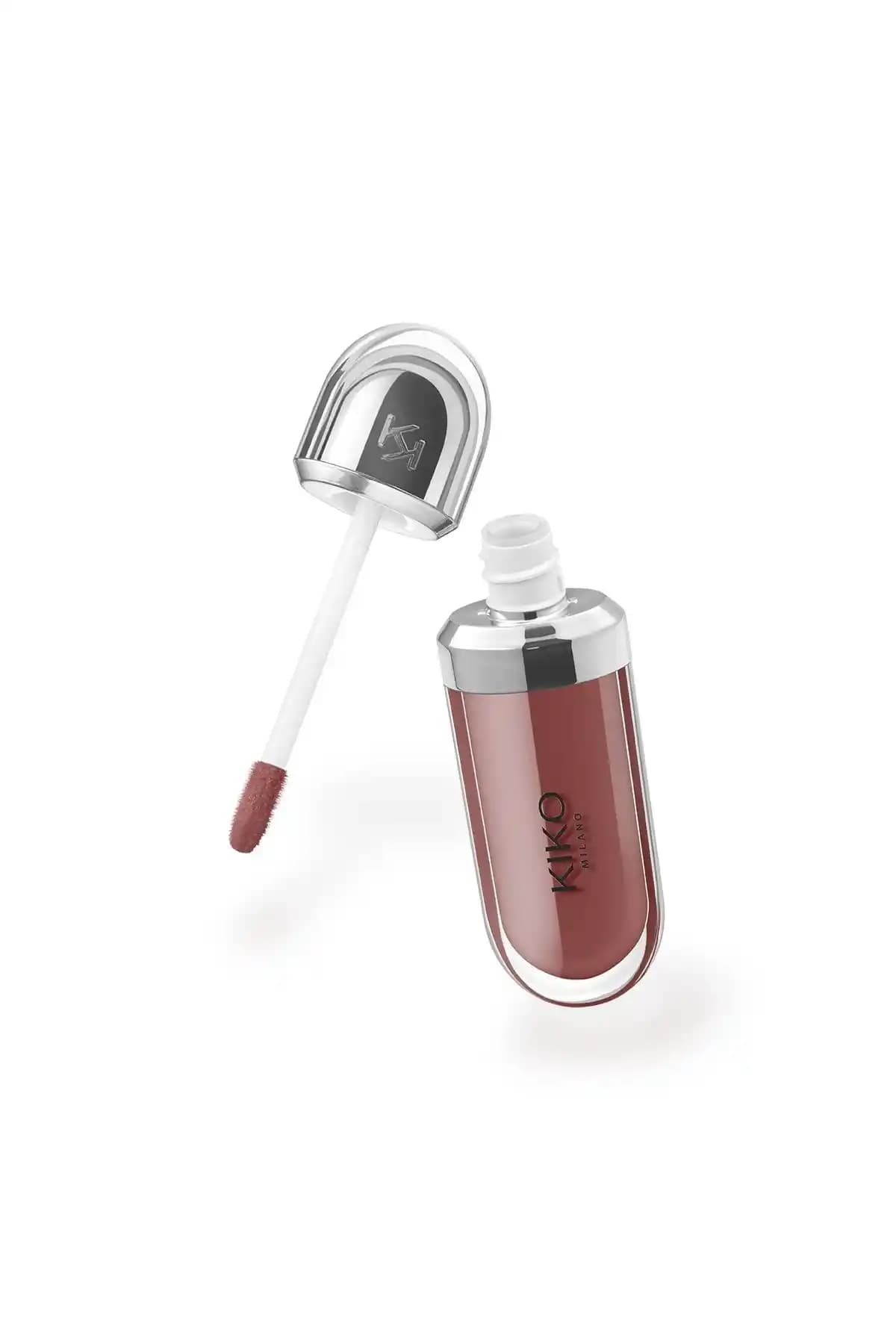 KIKO 3D Hydra Lipgloss Brun Rose Dudak Parlatıcısı - Nemlendirici ve Uzun Süreli Parlaklık