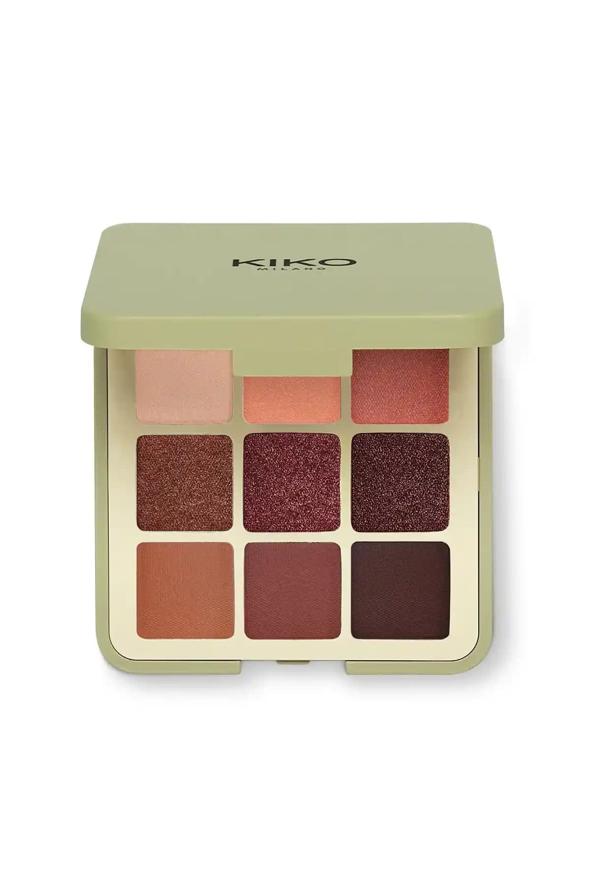 KIKO Green Me Eyeshadow Palette 102 Feisty Saffron Renkli ve Çok Yönlü Göz Farı Paleti