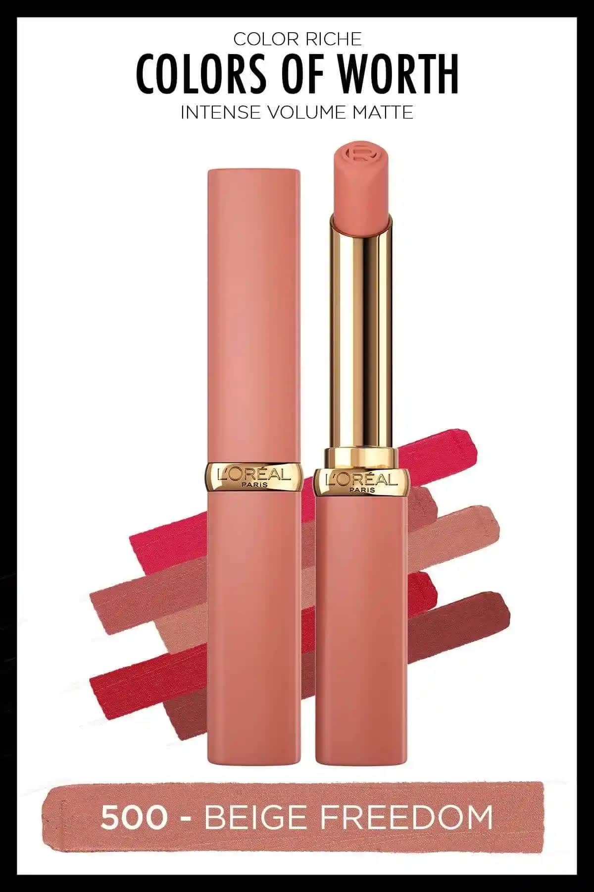 L'Oreal Paris Color Riche Mat Rujlar Karşılaştırması: 500 Beige Freedom ve 640 Nude Independent