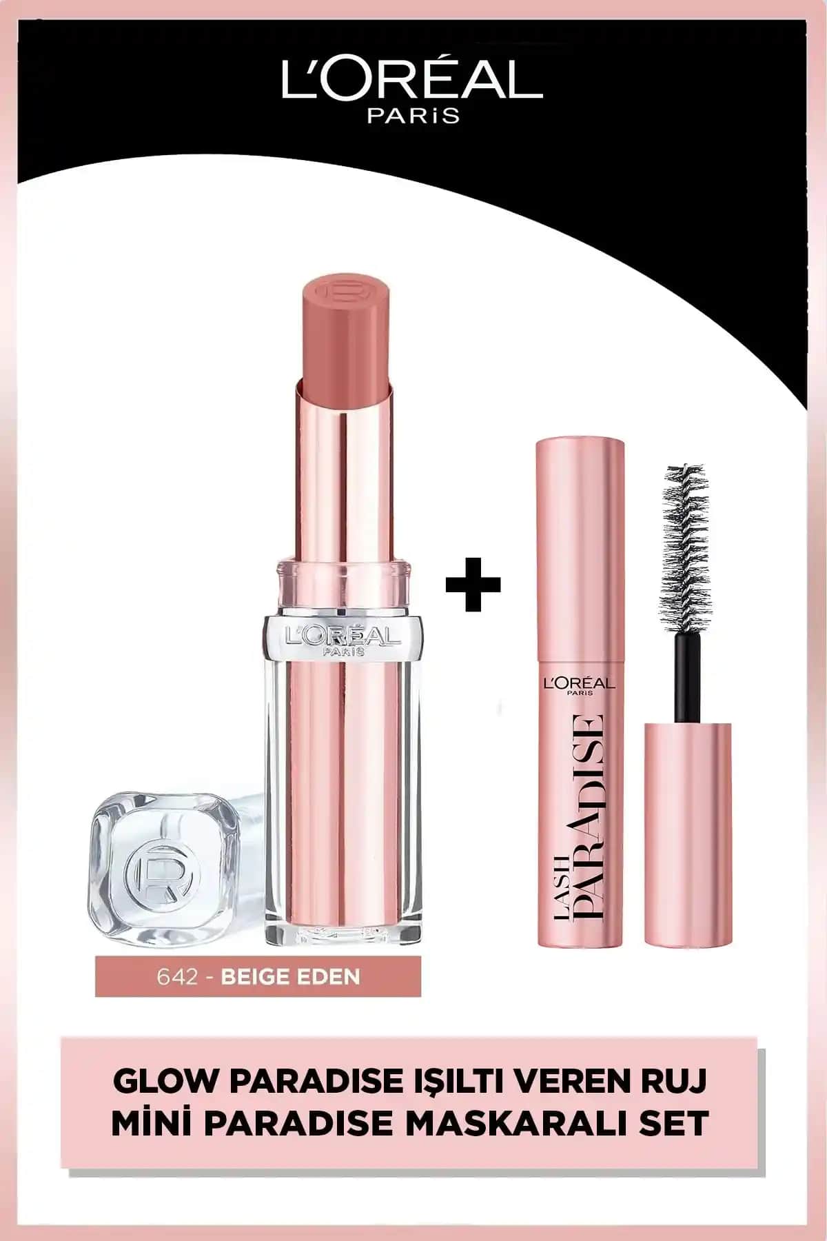 L'Oreal Paris Glow Paradise Makyaj Seti: Dudak ve Kirpiklerde Doğal ve Kalıcı Görünüm