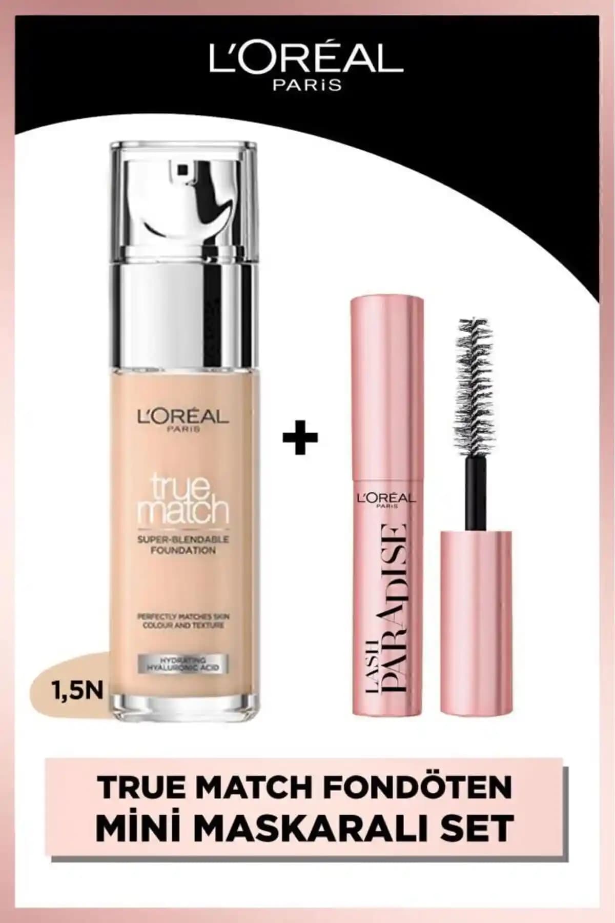 L'Oreal Paris True Match Fondöten ve Mini Paradise Maskara: Doğal Güzelliğin Anahtarları